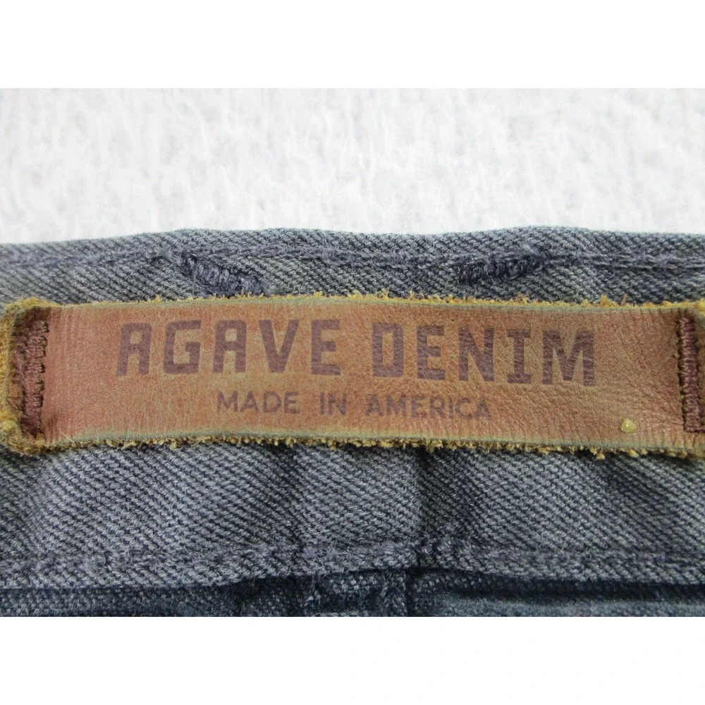 Agave Denim Rocker Jeans Mens 34x33 Gray Classic Taper‎ Straight Made In USA
